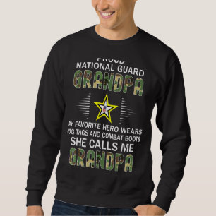 Sudadera Héroe favorito de los hombres con botes de combate