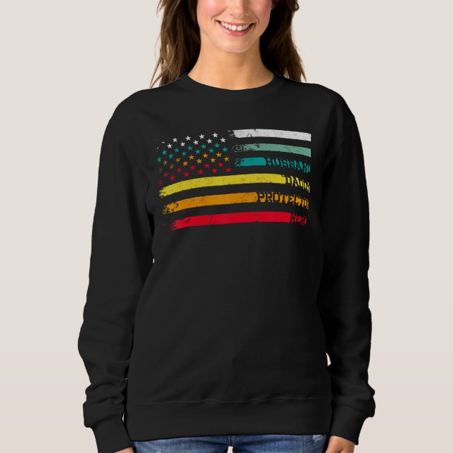 Sudadera Héroe Héroe Retro Vintage Fl (Anverso)