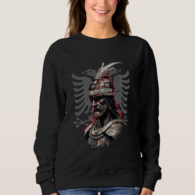 Sudadera Héroe nacional albanés Águila Alb de Kosovo (Anverso)