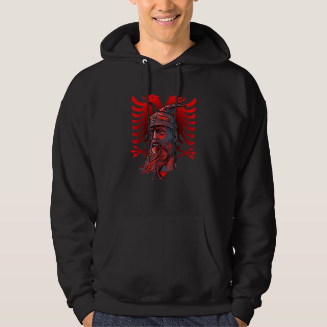 Sudadera Héroe nacional albanés Águila Alb de Kosovo (Anverso)