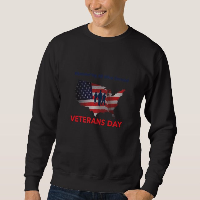 Sudadera Héroe orgulloso del Día de los Veteranos de Guerra (Anverso)