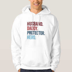 Sudadera Héroe protector de papá de marido