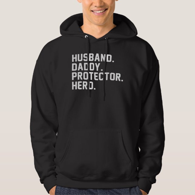 Sudadera héroe protector de papi huband (Anverso)