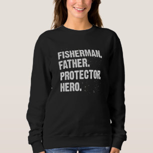 Sudadera Héroe protector de pesca papá pescador papá profes
