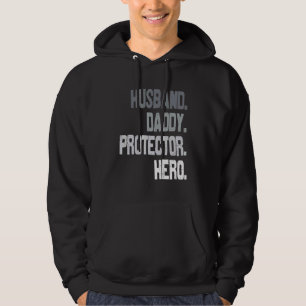 Sudadera Héroes Héroes Hombres Esposo Papi Bandera del Día 