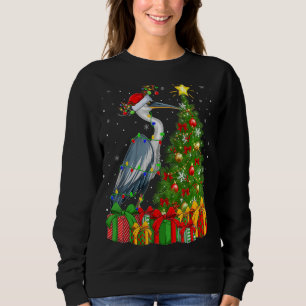 Sudadera Heron Bird Xmas Holiday Santa Heron Navidades Tr