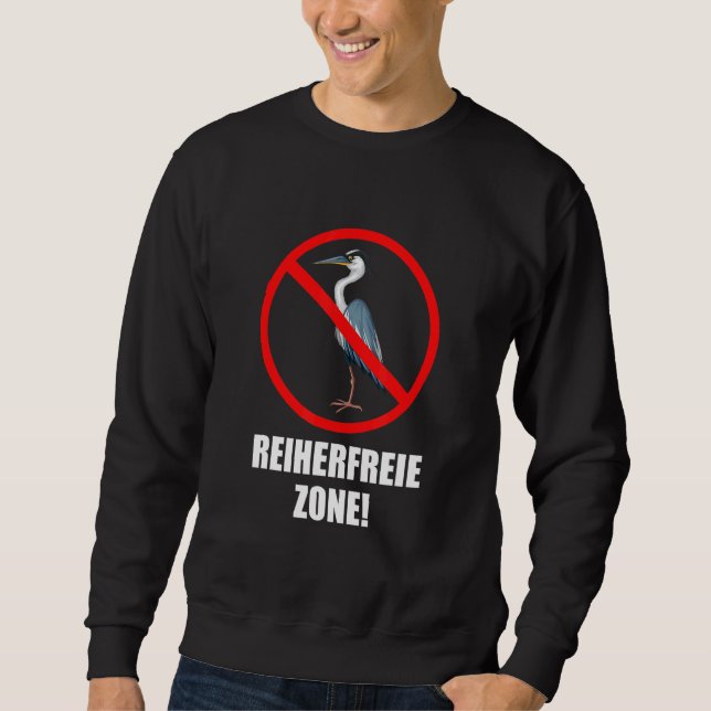Sudadera Heron Free Zone Fish Heron Repel Pond (Anverso)