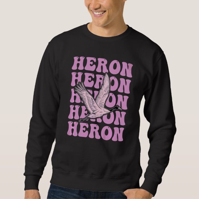 Sudadera Heron Por Un Egret (Anverso)