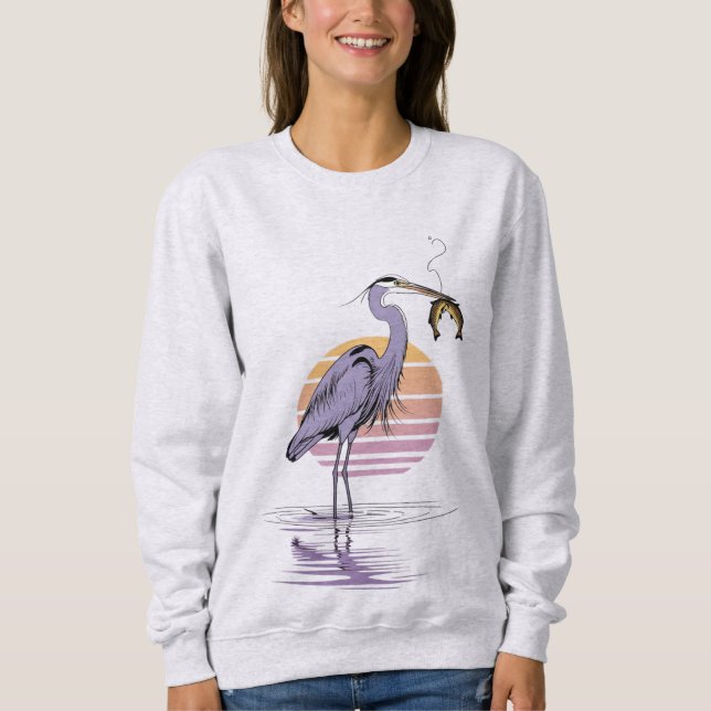Sudadera Heron Sunset Scene – Women’s Sweatshirt (Anverso)