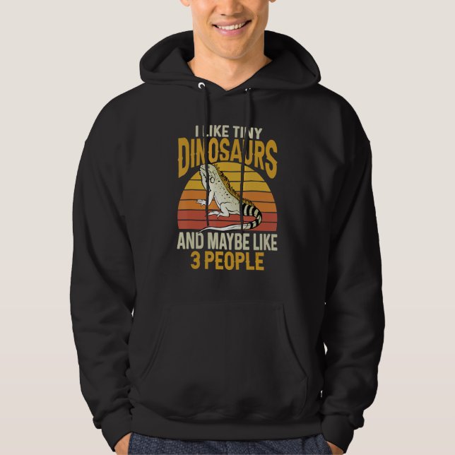 Sudadera Herpetólogo de cosecha de Iguana Lizard Reptile (Anverso)