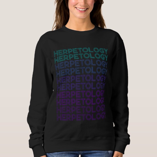 Sudadera Herpetology Herpetologist Retro (Anverso)