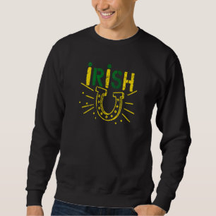 Sudadera Herradura afortunada irlandesa por el Día de San P