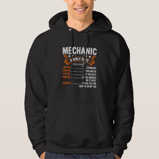 Sudadera Herramienta mecánica diesel de velocidad horaria m (Anverso)
