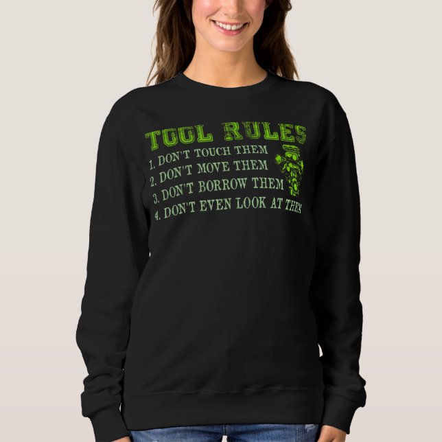 Sudadera Herramienta Reglas Mecánico de coches (Anverso)