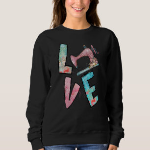 Sudadera Herramientas de coser de amor Tejidos de costura d