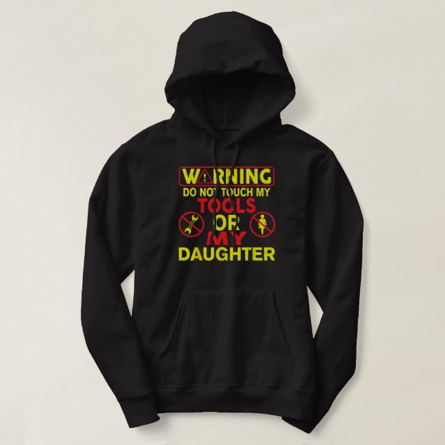 Sudadera Herramientas de mecánica para hombres tee no tocan (Diseño del anverso)