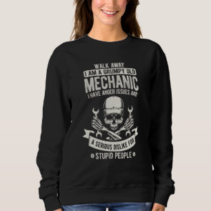 Sudadera Herramientas de mecánico de reparación de coche si