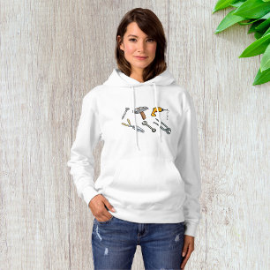 Sudadera Herramientas manuales martillo taladro clavo y lla