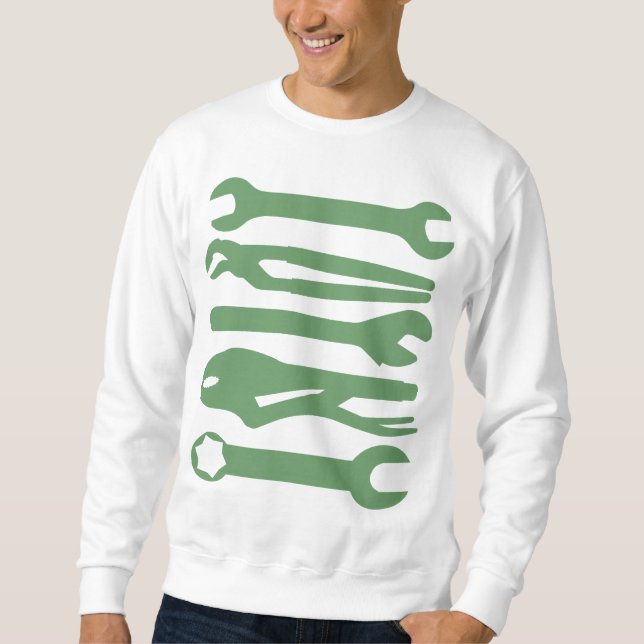 Sudadera Herramientas - verde caqui (Anverso)