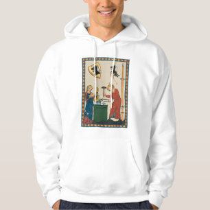 Sudadera Herrero Forjando Casco Arte Medieval