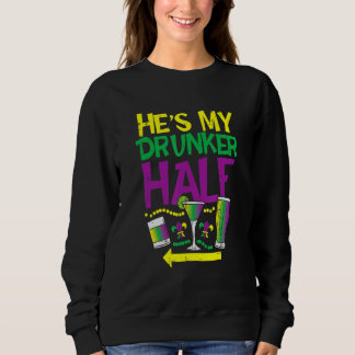 Sudadera He's My Drunker Half Matching Couple Girlfriend Ma