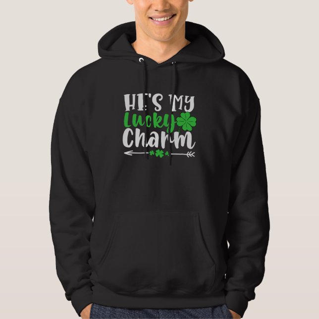 Sudadera He's My Lucky Charm  St Patricks Day Matching Coup (Anverso)