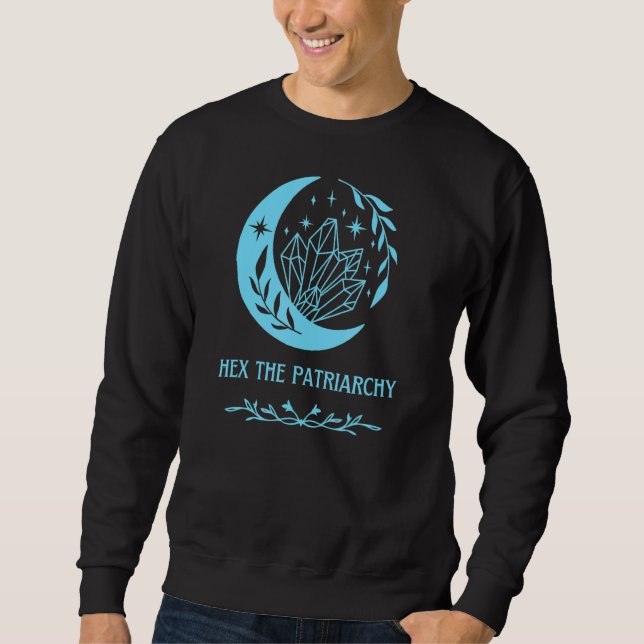 Sudadera Hex El Feminismo Patriarcal La Mujer Azul Aqua (Anverso)