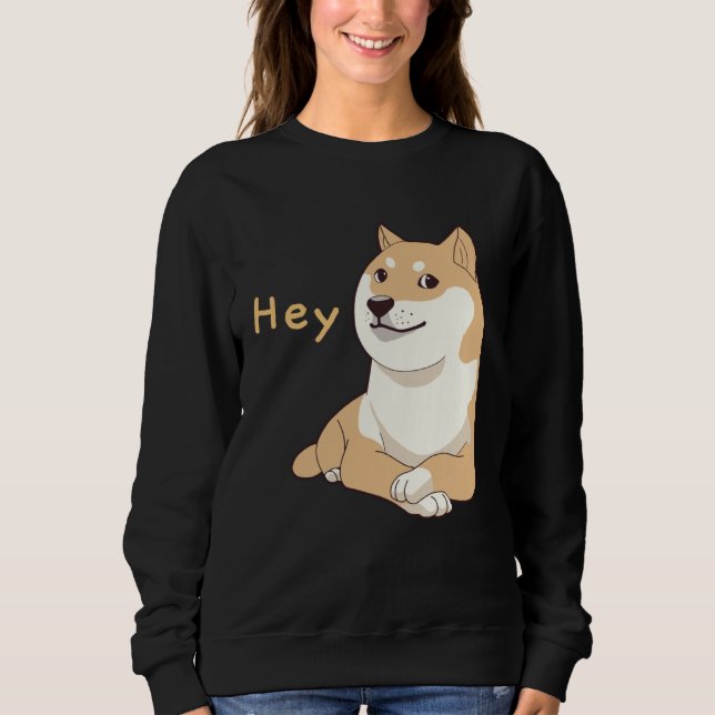 Sudadera Hey Doge Meme Crossed Arm Shiba Inu Cute Dog (Anverso)