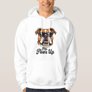 Sudadera Hey Patas Arriba Bulldog Vintage con Gafas de Sol