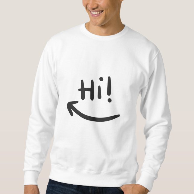 Sudadera Hi smiling (Anverso)