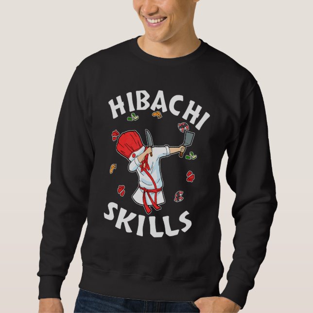 Sudadera Hibachi Connoisseur Hibachi Chef Costume Hibachi (Anverso)