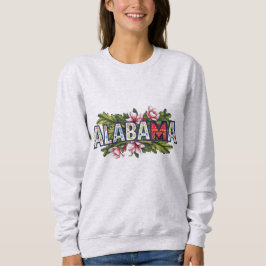 Sudadera Hibiscus Alabama Typography Chica