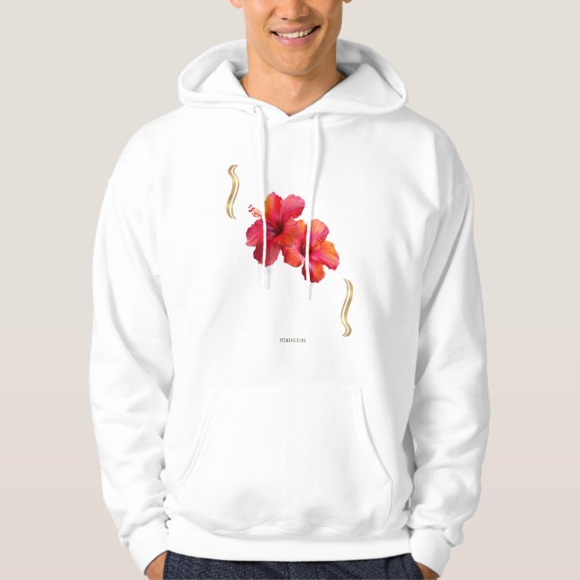 Sudadera Hibiscus Floral Design – Tropical (Anverso)