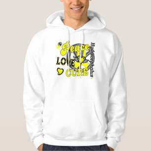 Sudadera Hidrocefalia de la curación 2 del amor de la paz