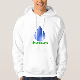 Sudadera Hidrocultivo en texto verde con descenso del agua
