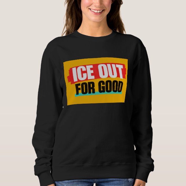 SUDADERA HIELO AFUERA PARA SIEMPRE (Anverso)
