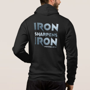 Sudadera Hierro Sharpens Hierro - Proverbio cristiano para 
