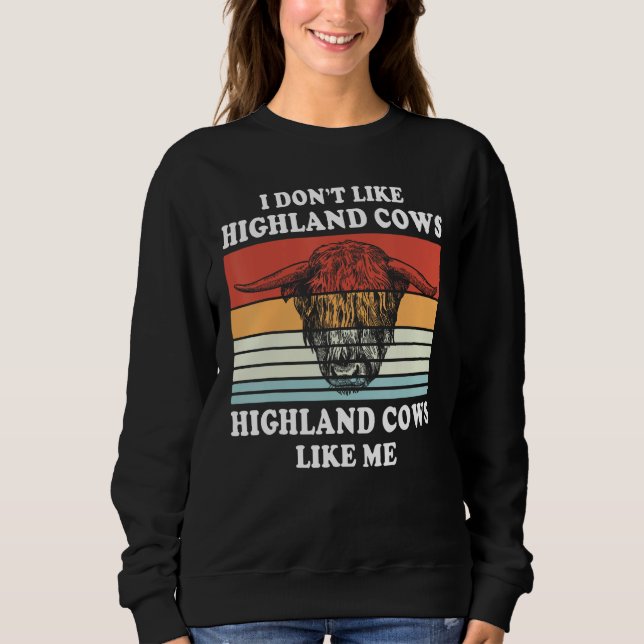 Sudadera Highland Cows Farmer Animal Cattle Cow (Anverso)