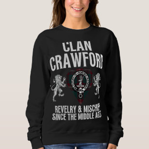 Sudadera HighlandFour Crawford Clan Escocia Nombre Abrigo D
