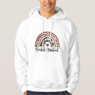 Sudadera Higienista o Asistente Dental Leopardo Arcoíris RD