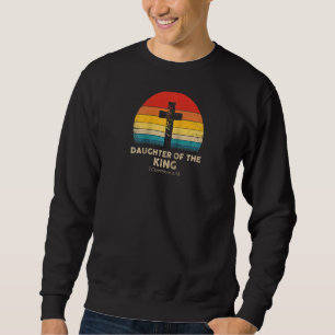 Sudadera Hija De Inspiración Cristiana Del Rey Raglan