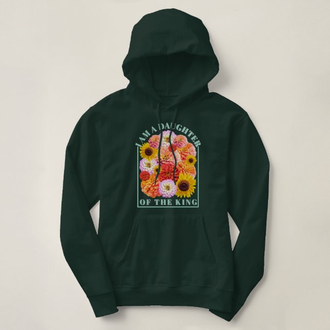 Sudadera Hija de la Flor Silvestre Cristiana del Rey (Diseño del anverso)