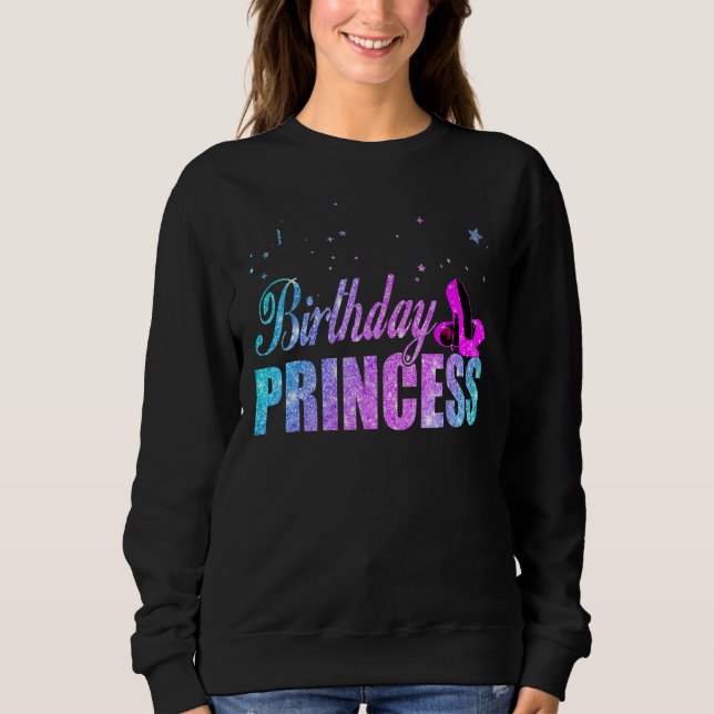 Sudadera Hija de la princesa de cumpleaños o fiesta de cump (Anverso)