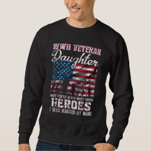 Sudadera Hija de veterano de la Segunda Guerra Mundial que