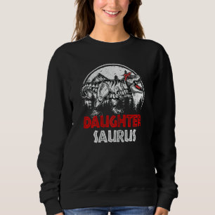 Sudadera Hija Rex de Dinosaurio Familiar Saurus Daughtersau