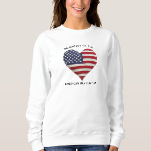 Sudadera Hijas de la Revolución Americana DAR US Corazón