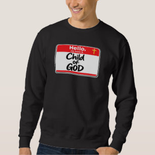 Sudadera Hijo de DIOS - Etiqueta de nombre