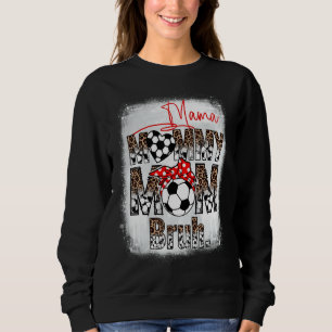 Sudadera Hijo de fútbol, mamá, mamá, madre de leopardo