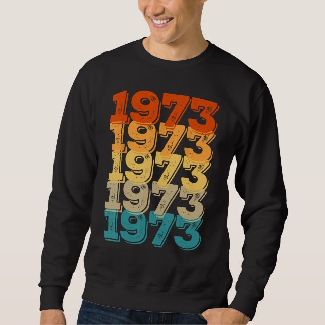 Sudadera Hijo De Papá De 50 Años Nacido En 1973 Año 50t (Anverso)