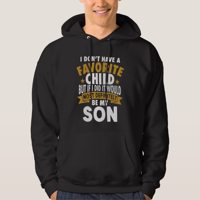 Sudadera Hijo favorito más definitivamente mi hijo (Anverso)
